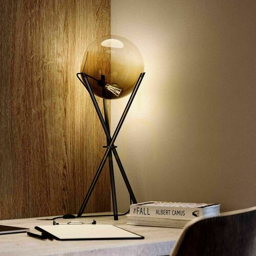 Kontrola Stolní lampa s.luce Orb Axis zlatá sklo 20 cm
