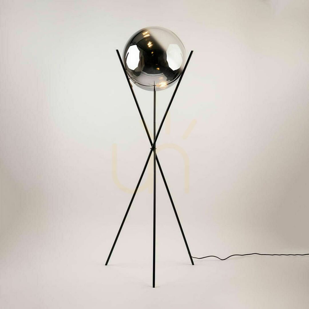 Kontrola Stojací lampa s.luce Orb Axis černá skleněná 160 cm Stojací lampa s.luce Orb Axis černá skleněná 160 cm