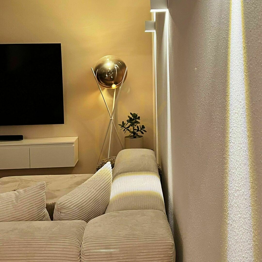 Zobrazit Stojací lampa s.luce Orb Axis černá skleněná 160 cm Stojací lampa s.luce Orb Axis černá skleněná 160 cm