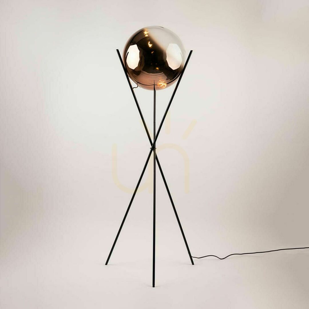 Kontrola Stojací lampa s.luce Orb Axis černá skleněná 160 cm Stojací lampa s.luce Orb Axis černá skleněná 160 cm
