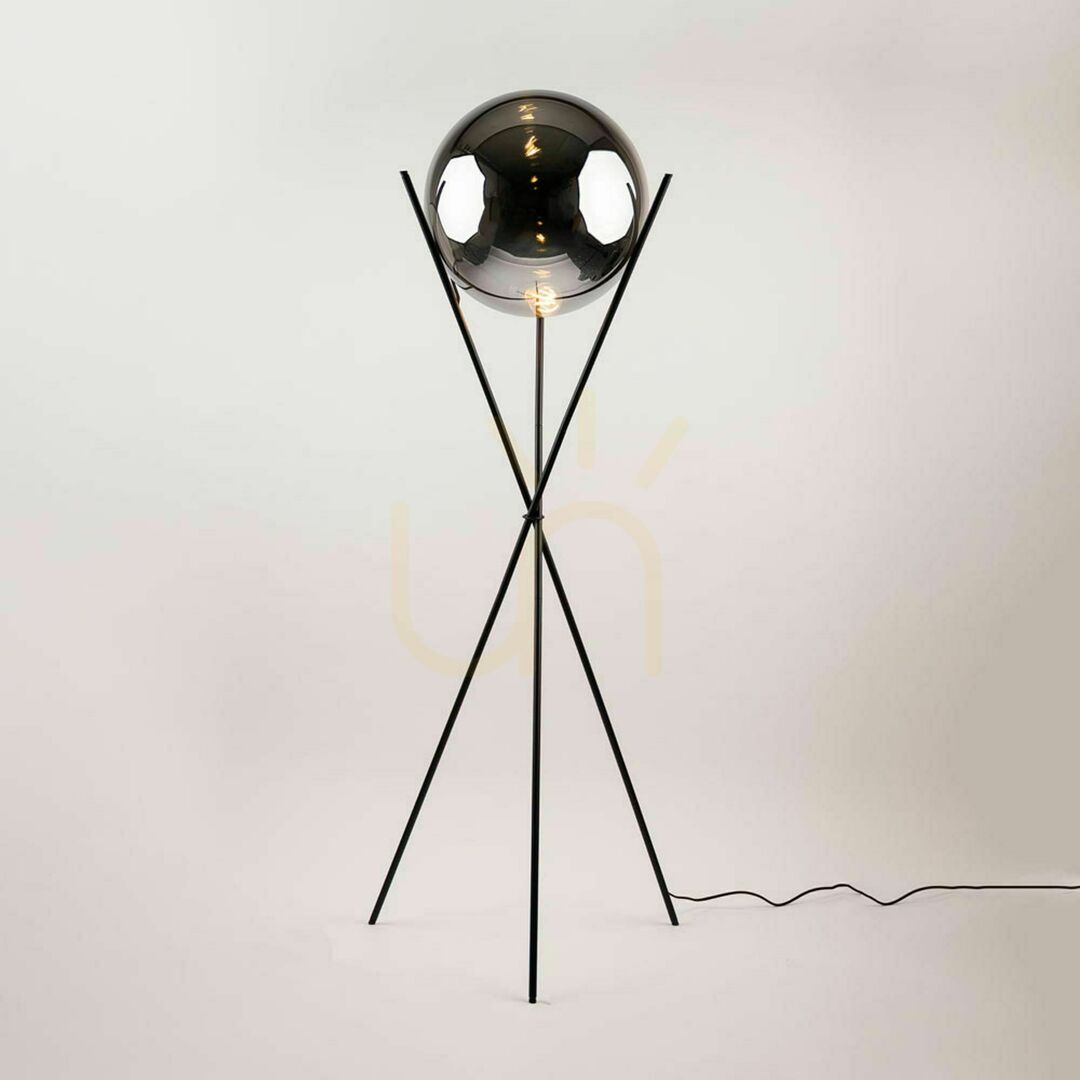 Zobrazit Stojací lampa s.luce Orb Axis černá skleněná 160 cm Stojací lampa s.luce Orb Axis černá skleněná 160 cm