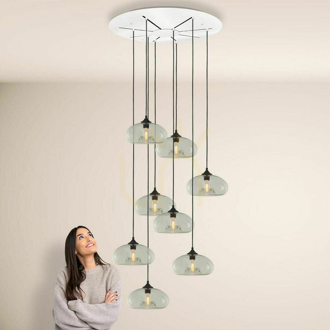 Zobrazit Lustr s.luce Cruet XL zakouřené sklo 8 světel, závěsné svítidlo Lustr s.luce Cruet XL zakouřené sklo 8 světel, závěsné svítidlo