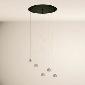 Závěsné svítidlo s.luce Beam LED 5 černé 60 cm stmívatelné 3000 K small 13