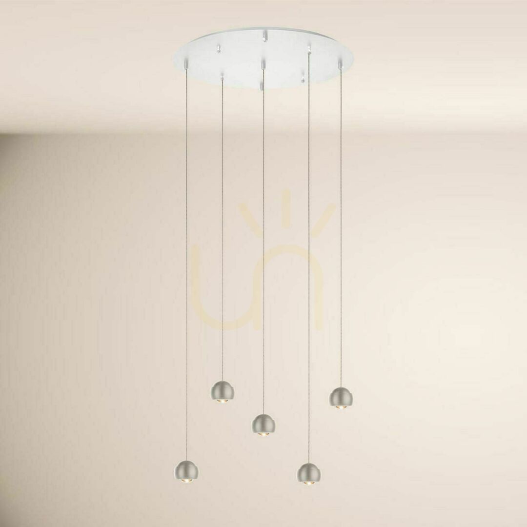 Zobrazit Závěsné LED svítidlo s.luce Beam 3 světla stříbrné 40 cm stmívatelné Závěsné LED svítidlo s.luce Beam 3 světla stříbrné 40 cm stmívatelné