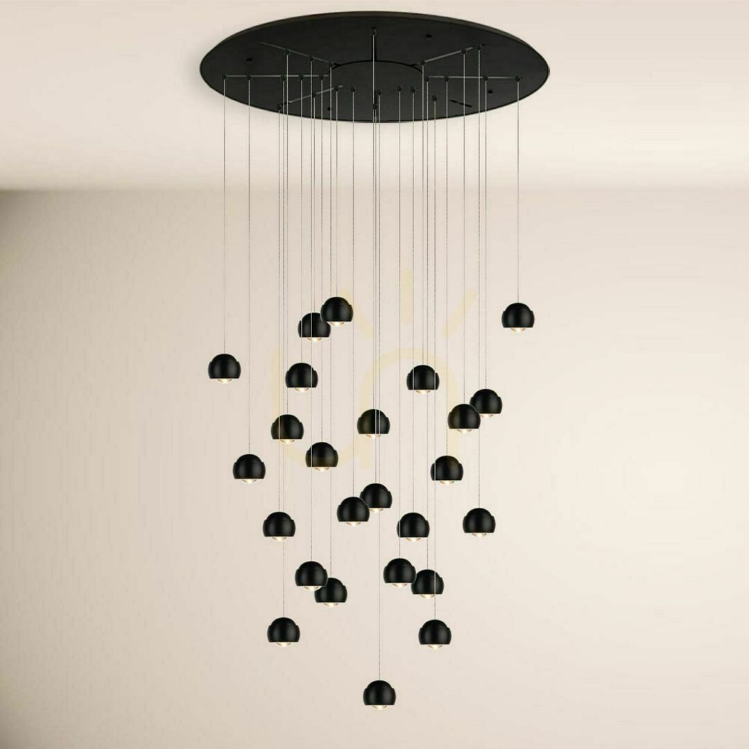 Kontrola Závěsné LED svítidlo s.luce Beam XL Gallery černé 16 světel 80 cm Závěsné LED svítidlo s.luce Beam XL Gallery černé 16 světel 80 cm