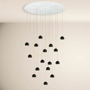 Závěsné LED svítidlo s.luce Beam XL stříbrné 16x 3000K 80 cm small 12