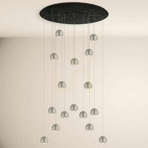 Závěsné LED svítidlo s.luce Beam XL stříbrné 16x 3000K 80 cm small 9