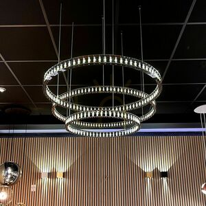 Závěsné LED svítidlo s.luce Atom Ring černé 60 cm, stmívatelné small 2