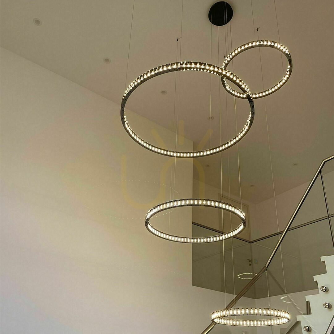Pohled Závěsné LED svítidlo s.luce Atom Ring černé 100 cm stmívatelné Závěsné LED svítidlo s.luce Atom Ring černé 100 cm stmívatelné