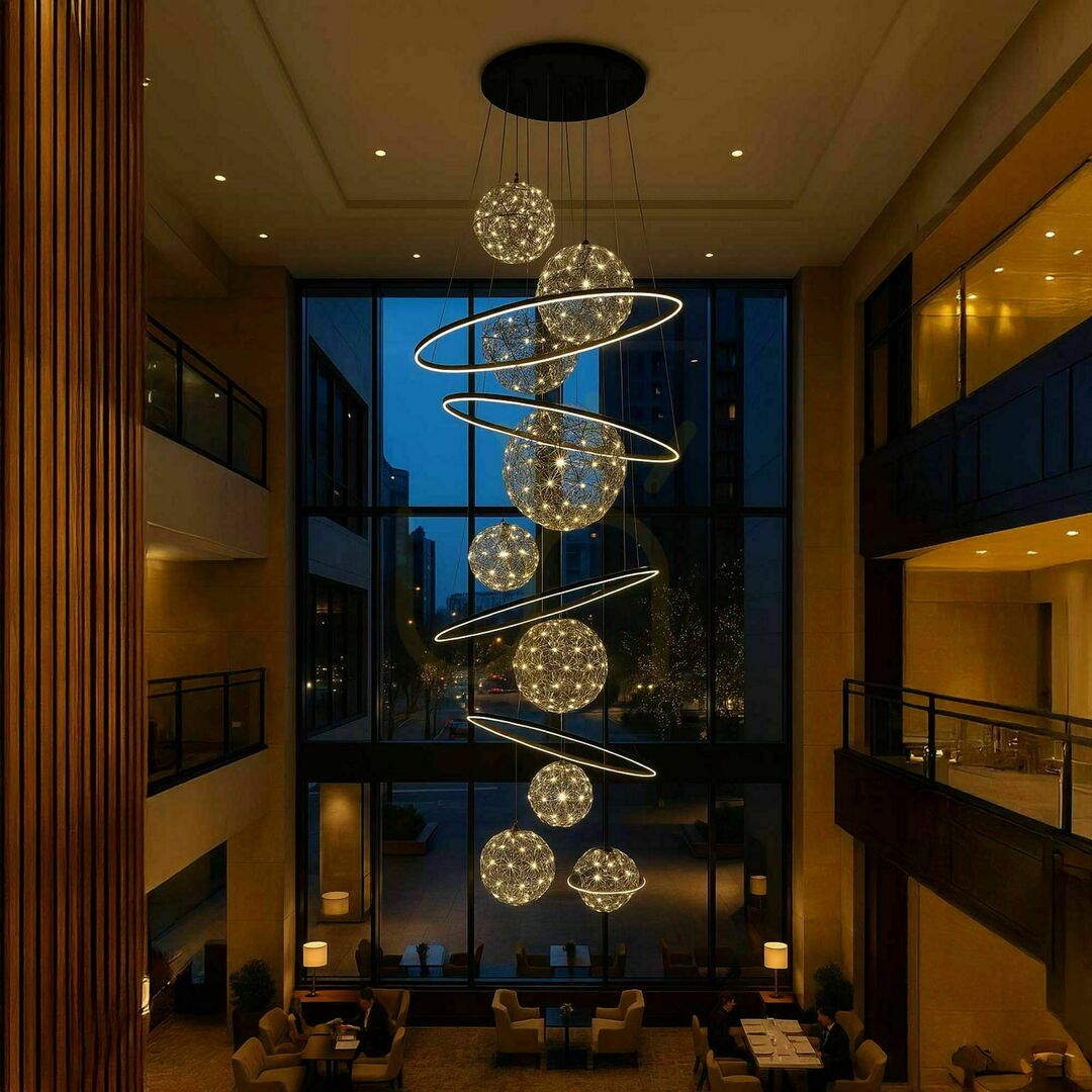 Náhled Lustr s.luce Fusion XXL černý LED 8 světel kruhový 150 cm Lustr s.luce Fusion XXL černý LED 8 světel kruhový 150 cm