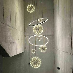 LED lustr s.luce Fusion XXL, 8 světel, Mix, 150 cm small 1