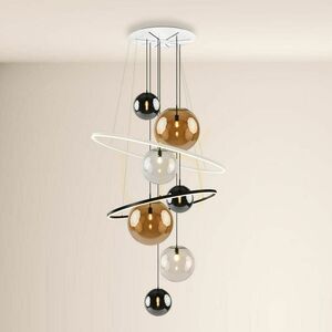 Lustr s.luce Galaxy XXL LED skleněný, 8ramenný, kruhový, vícebarevný small 5