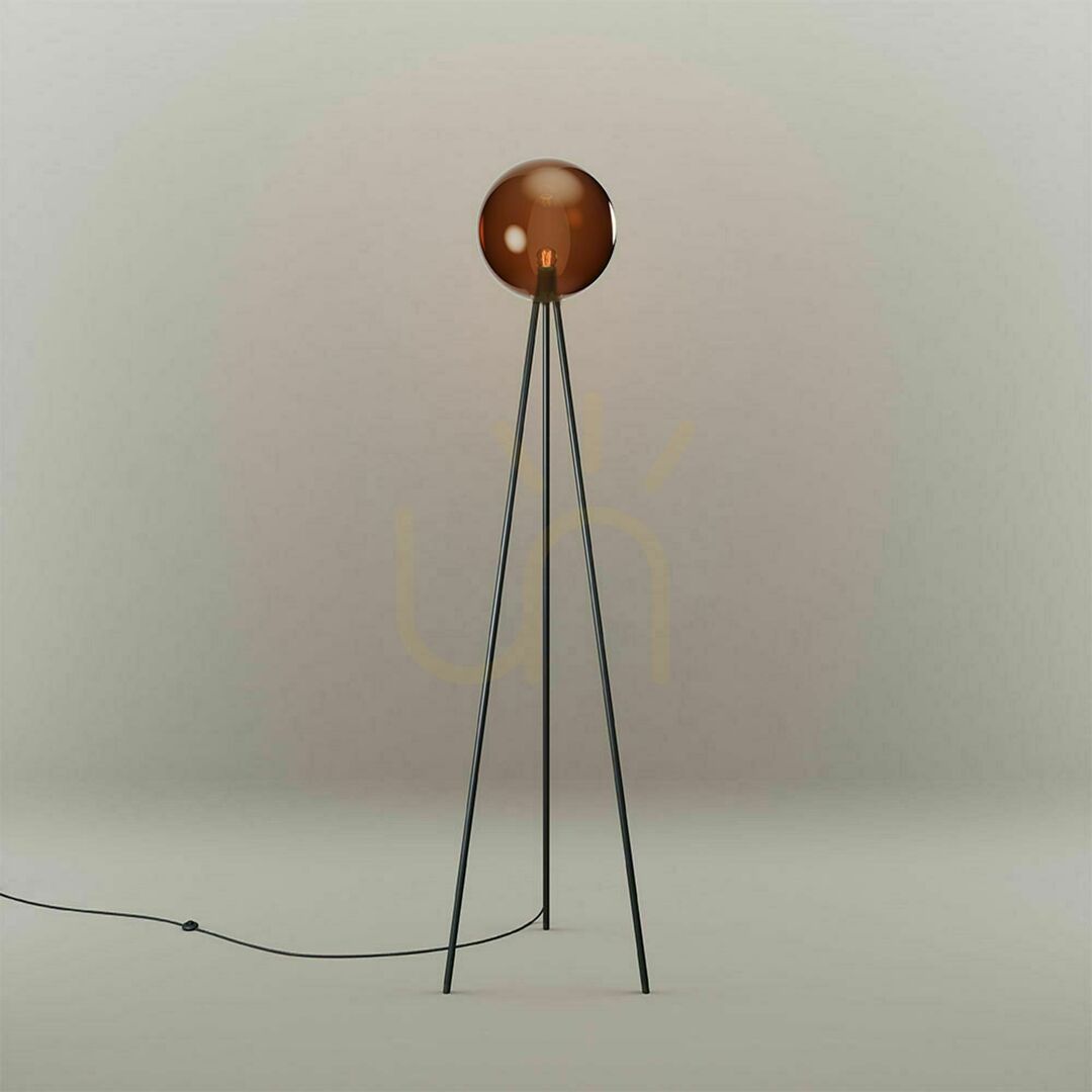 Zobrazit Stojací lampa s.luce Orb Tripod zlatá 160 cm sklo kov Stojací lampa s.luce Orb Tripod zlatá 160 cm sklo kov