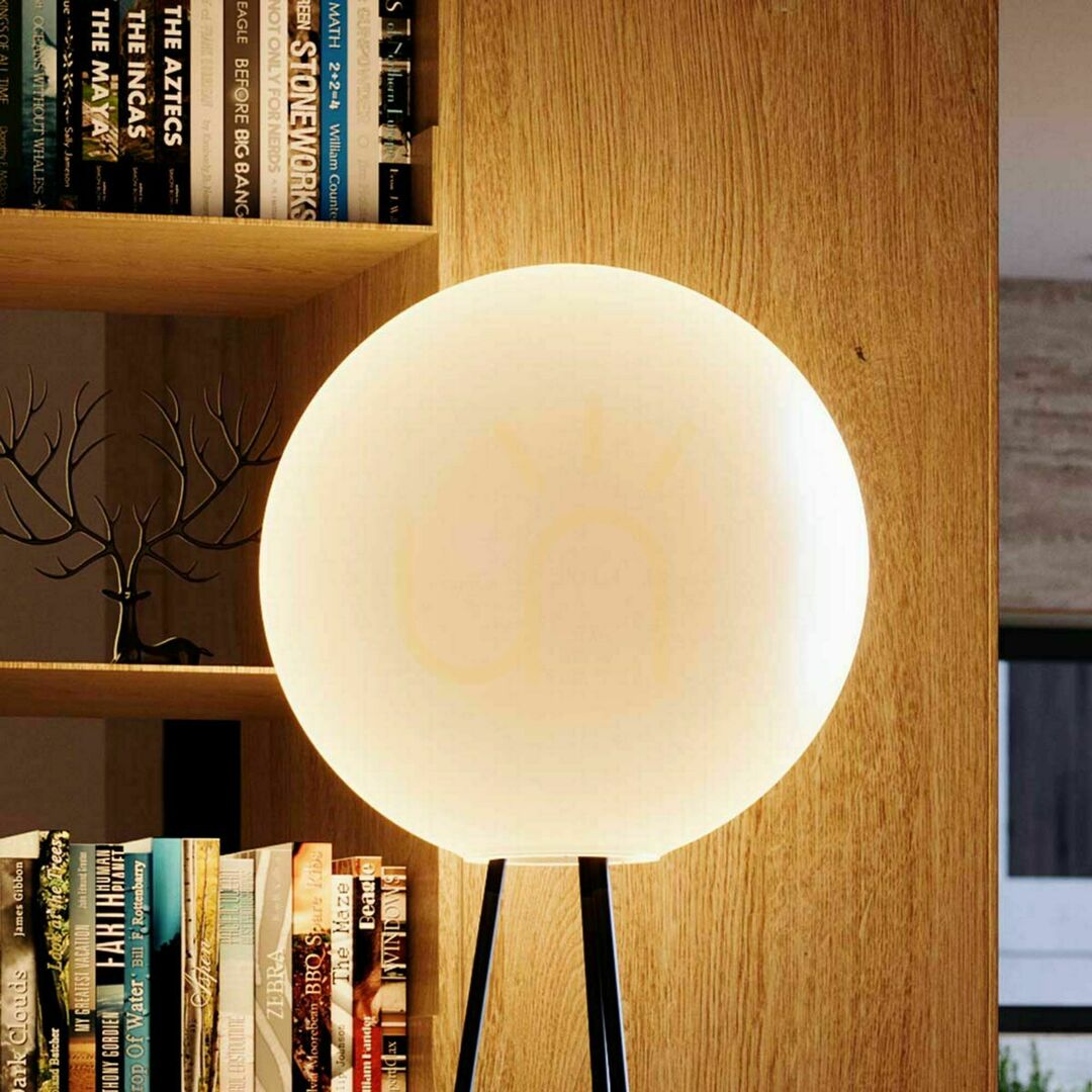 Náhled Stojací lampa s.luce Orb Tripod skleněná koule 160 cm Stojací lampa s.luce Orb Tripod skleněná koule 160 cm