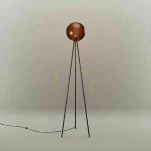 Stojací lampa s.luce Orb Tripod hnědá 160 cm se skleněnou koulí small 9