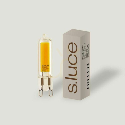 Kontrola G9 LED žárovka s.luce 3W 2700K 320 lm stmívatelná sklo
