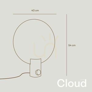 Stolní lampa s.luce Cloud černá kovová 64 cm GU10 s otočným stmívačem small 7
