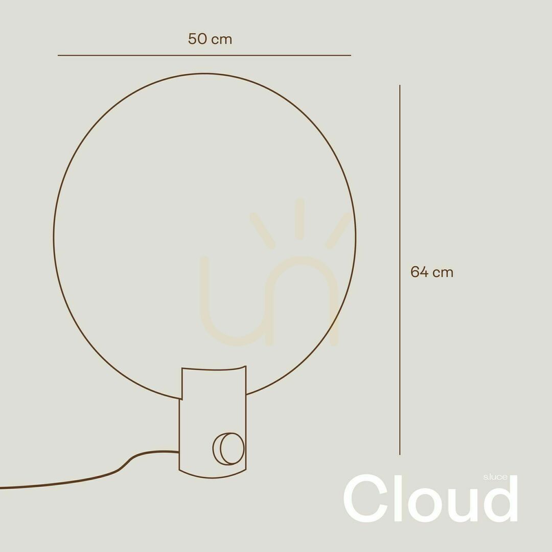 Zobrazit Stolní lampa s.luce Cloud černá kovová GU10 s otočným stmívačem Stolní lampa s.luce Cloud černá kovová GU10 s otočným stmívačem