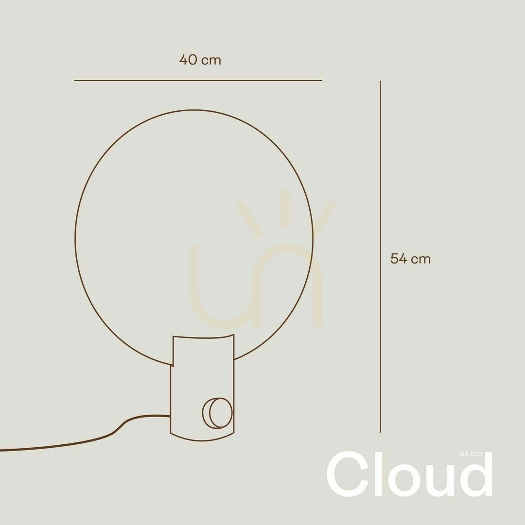 Náhled Stolní lampa s.luce Cloud zlatá kovová GU10 stmívatelná otočný stmívač 44 cm Stolní lampa s.luce Cloud zlatá kovová GU10 stmívatelná otočný stmívač 44 cm