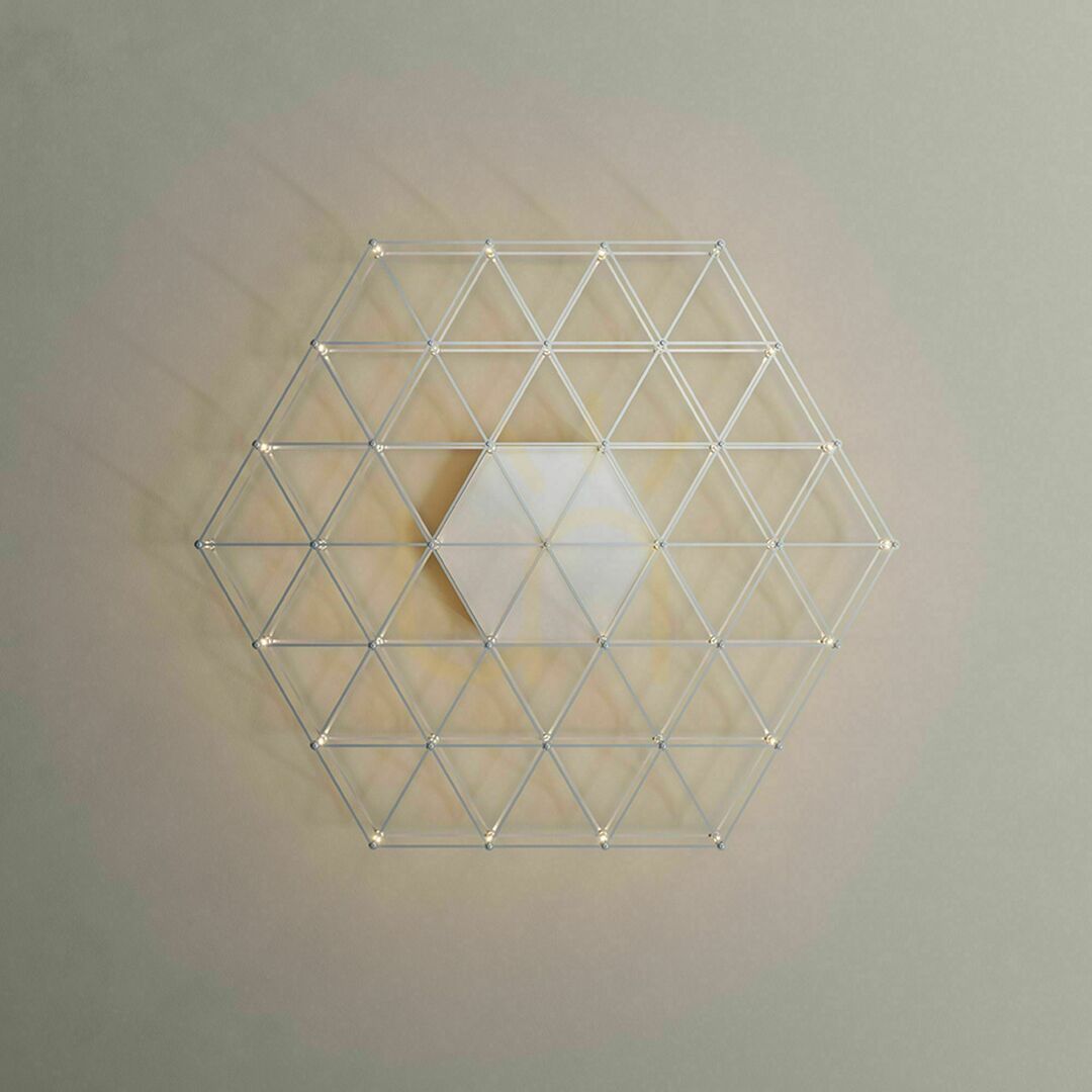 Pohled Přisazené stropní LED svítidlo s.luce Atom zlaté 60 cm, stmívatelné Přisazené stropní LED svítidlo s.luce Atom zlaté 60 cm, stmívatelné