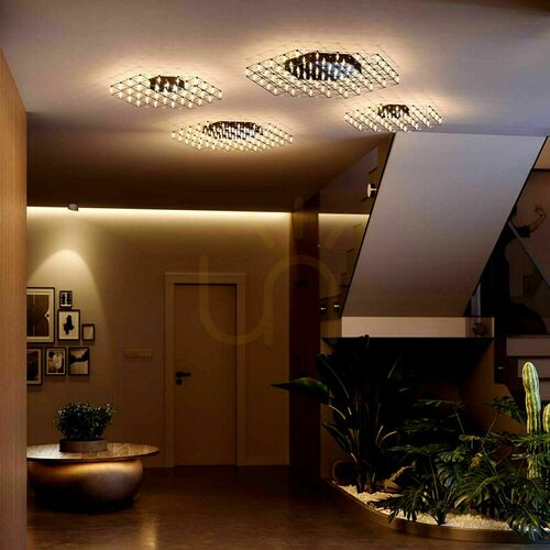 Kontrola Stropní LED svítidlo s.luce Atom černé 60 cm 37x0,3 W stmívatelné