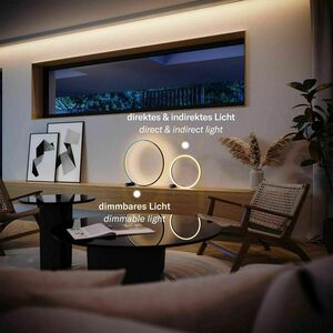 Stolní LED lampa s.luce Ring černá 40 cm dimmable 3000 K small 2