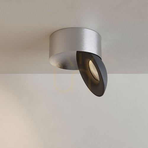 Kontrola Stropní LED reflektor s.luce Santa Neo hliník/černá 11 W 2700 K stmívatelný