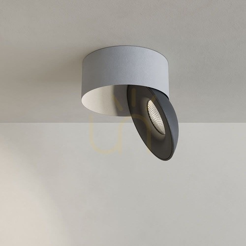 Kontrola Stropní LED reflektor s.luce Santa Neo bílo-černý, přisazený, 11 W 4000 K 840 lm, stmívatelný