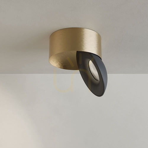 Kontrola Stropní LED reflektor s.luce Santa Neo zlatý otočný stmívatelný 11W 4000K