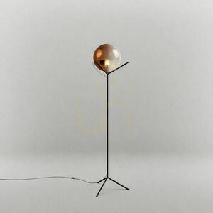 Podlahová lampa s.luce Orb Poseidon zlatá skleněná koule 170 cm small 11