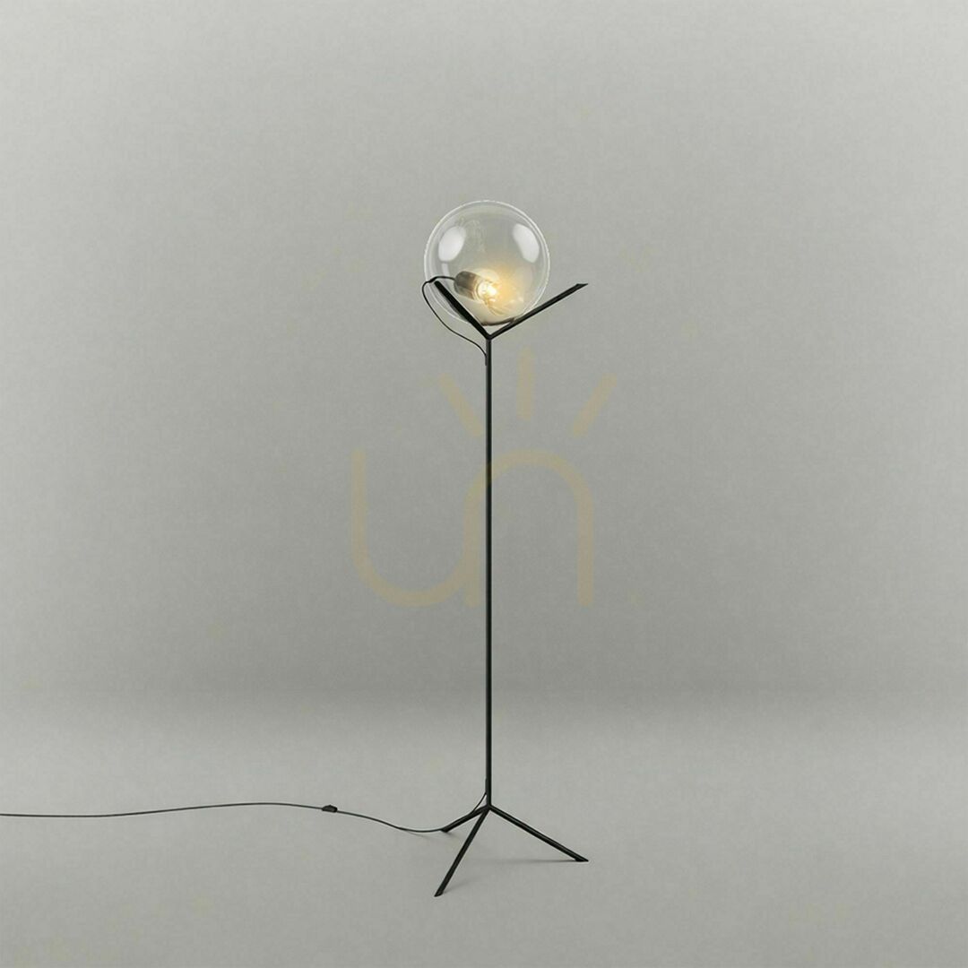 Pohled Stojací lampa s.luce Orb Poseidon měděná skleněná koule 180 cm Stojací lampa s.luce Orb Poseidon měděná skleněná koule 180 cm