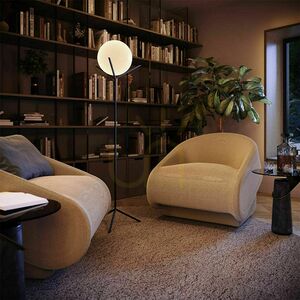 Stojací lampa s.luce Orb Poseidon hnědá se skleněnou koulí 180 cm small 2