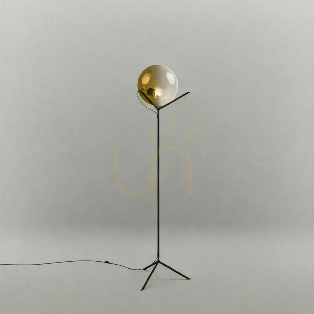 Kontrola Stojací lampa s.luce Orb Poseidon měděná skleněná koule 170 cm Stojací lampa s.luce Orb Poseidon měděná skleněná koule 170 cm