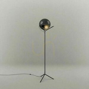 Stojací lampa s.luce Orb Poseidon kouřová koule 30 cm E27 170 cm small 14