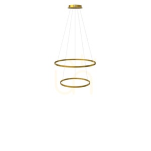 Závěsné svítidlo s.luce Centric Ring zlaté 2x LED 80/60 cm small 0