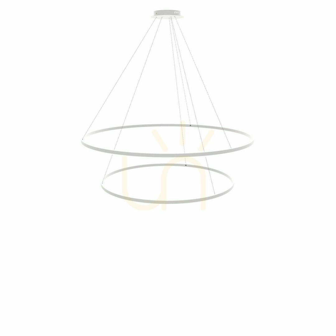 Zobrazit Závěsné LED svítidlo s.luce Centric Ring 2 bílé 60/40 cm Závěsné LED svítidlo s.luce Centric Ring 2 bílé 60/40 cm