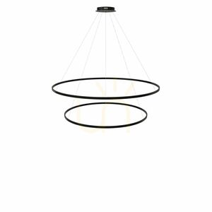 Závěsné svítidlo s.luce Centric Ring LED 2x stříbrné 120 cm, 100 cm 10 Závěsné svítidlo s.luce Centric Ring LED 2x stříbrné 120 cm, 100 cm small 10