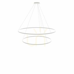 Závěsné svítidlo s LED prstencem s.luce Centric Ring černé 2 světla small 13