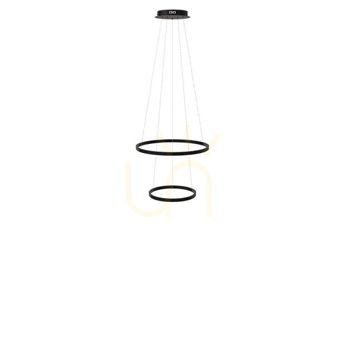 Kontrola Závěsné svítidlo s LED prstencem s.luce Centric Ring černé 2 světla