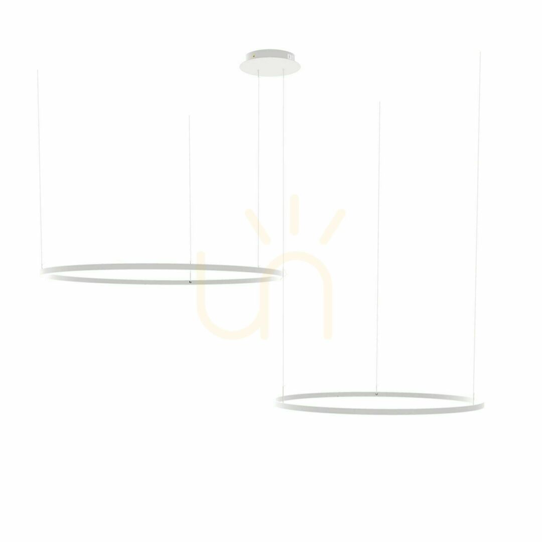 Pohled Závěsné LED svítidlo s.luce Ring zlaté 2x kruh, stmívatelné Závěsné LED svítidlo s.luce Ring zlaté 2x kruh, stmívatelné