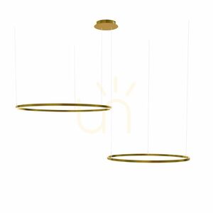Závěsné LED svítidlo s.luce Ring zlaté 2x kruh 80/60 cm dimmable 12 Závěsné LED svítidlo s.luce Ring zlaté 2x kruh 80/60 cm dimmable small 12