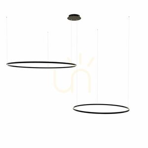 Závěsné LED svítidlo s.luce Ring černé 80/60 cm 2 světelné body 6 Závěsné LED svítidlo s.luce Ring černé 80/60 cm 2 světelné body small 6