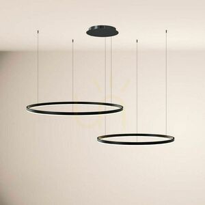 Závěsné svítidlo s.luce Ring LED stříbrné 2x Ø100/80 cm, stmívatelné, 3000 K 1 Závěsné svítidlo s.luce Ring LED stříbrné 2x Ø100/80 cm, stmívatelné, 3000 K small 1