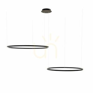 Závěsné svítidlo s.luce Ring LED stříbrné 2x Ø100/80 cm, stmívatelné, 3000 K 10 Závěsné svítidlo s.luce Ring LED stříbrné 2x Ø100/80 cm, stmívatelné, 3000 K small 10