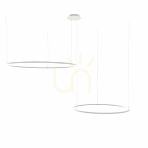 Závěsné svítidlo s.luce Ring LED stříbrné 2x Ø100/80 cm, stmívatelné, 3000 K 7 Závěsné svítidlo s.luce Ring LED stříbrné 2x Ø100/80 cm, stmívatelné, 3000 K small 7
