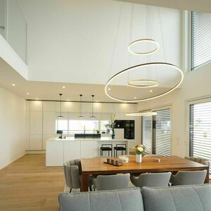 Závěsné LED svítidlo s.luce Ring Centric 3x zlaté, 3000 K, stmívatelné 6 Závěsné LED svítidlo s.luce Ring Centric 3x zlaté, 3000 K, stmívatelné small 6