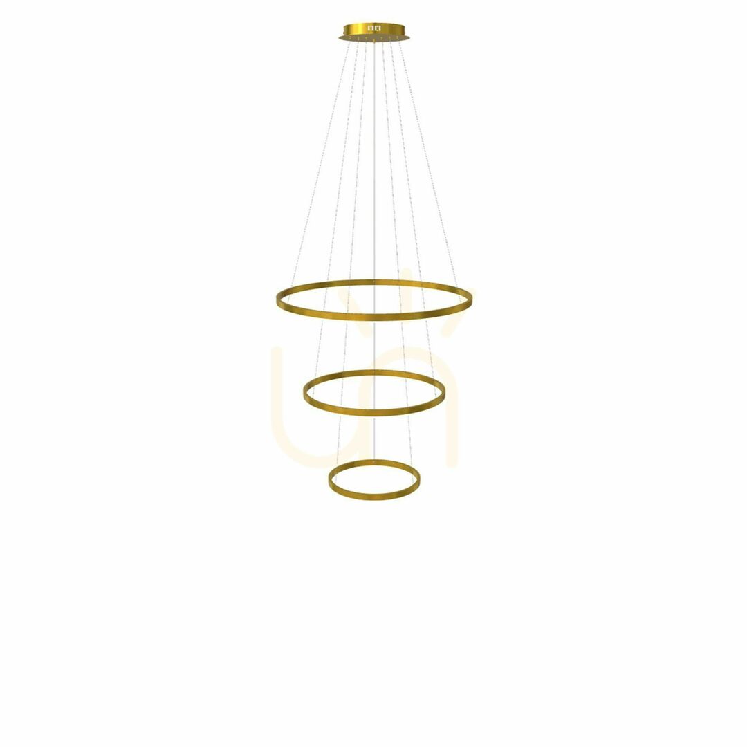 Pohled Závěsné LED svítidlo s.luce Ring 3 zlaté, kruhové, stmívatelné, 3000 K Závěsné LED svítidlo s.luce Ring 3 zlaté, kruhové, stmívatelné, 3000 K