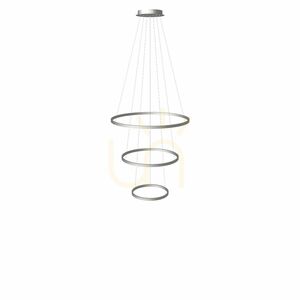 Závěsné LED svítidlo s.luce Ring Centric černé 3x 120/100/80 cm stmívatelné small 10