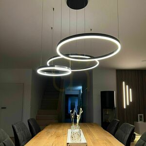 Lustr s.luce Ring LED 3 černý kruhový minimalistický 150 cm 11 Lustr s.luce Ring LED 3 černý kruhový minimalistický 150 cm small 11