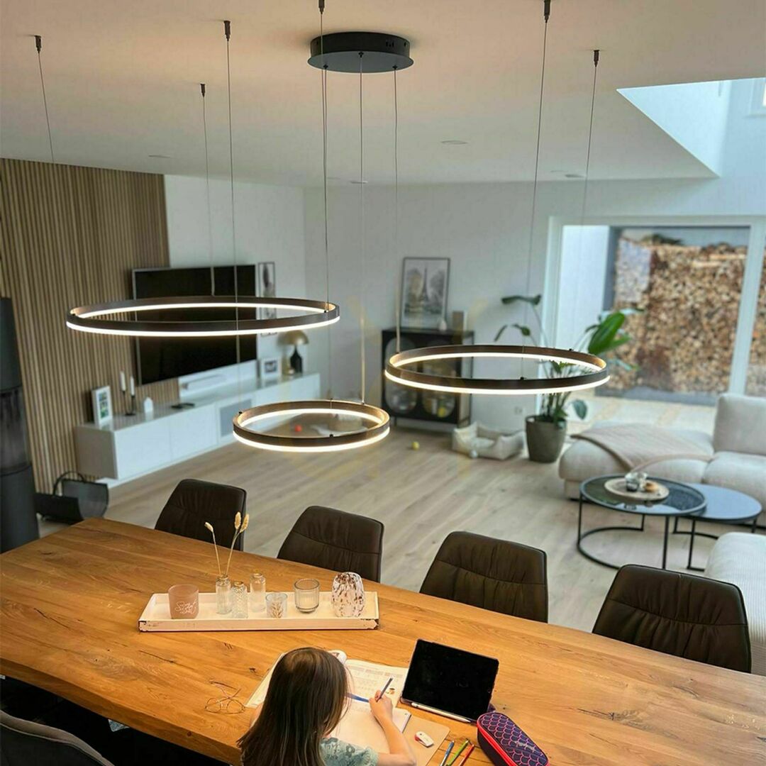 Zobrazit Lustr s.luce Ring LED 3 černý kruhový minimalistický 150 cm Lustr s.luce Ring LED 3 černý kruhový minimalistický 150 cm